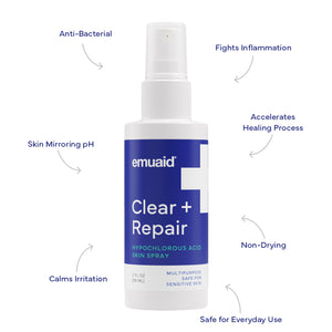 EMUAID® Clear + Repair - Hypochlorous Acid Skin Spray